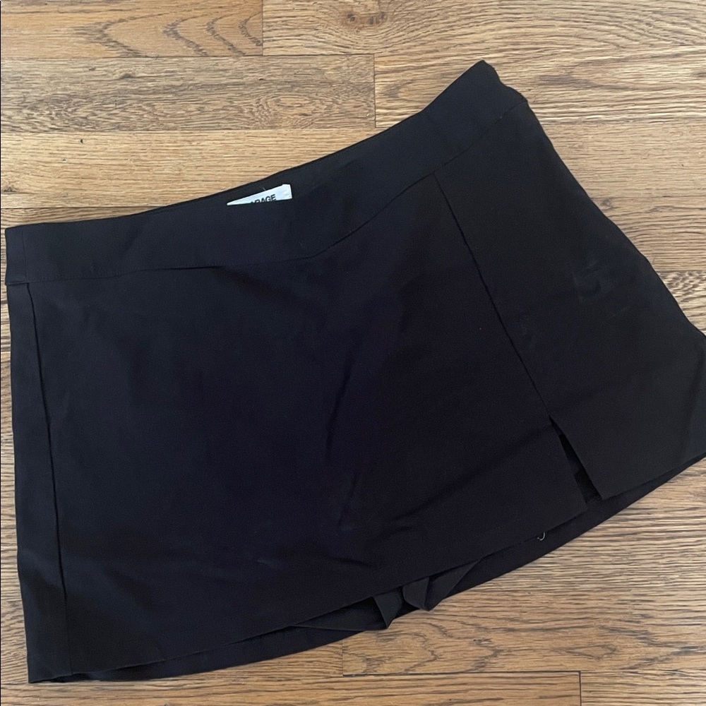Garage Black Mini Skort